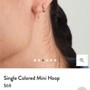 Mejuri single colored mini hoops